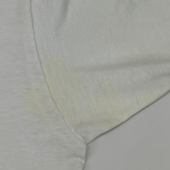 Vintage 90s Emu Producers International Co-operative T Shirt Oil White M Medium - Picture 8 of 14